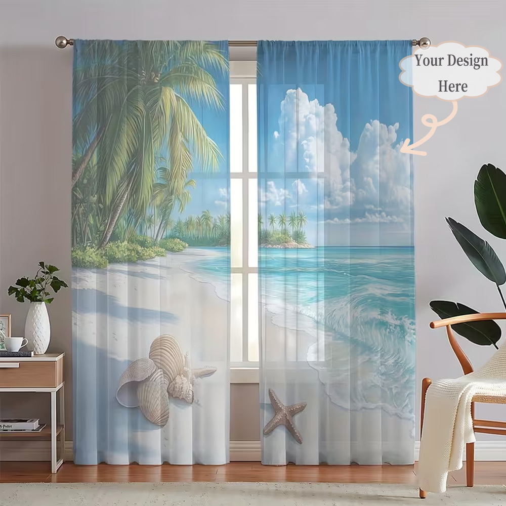 Home And Textiles - Индивидуальные 2D плоские полупрозрачные шторы (2