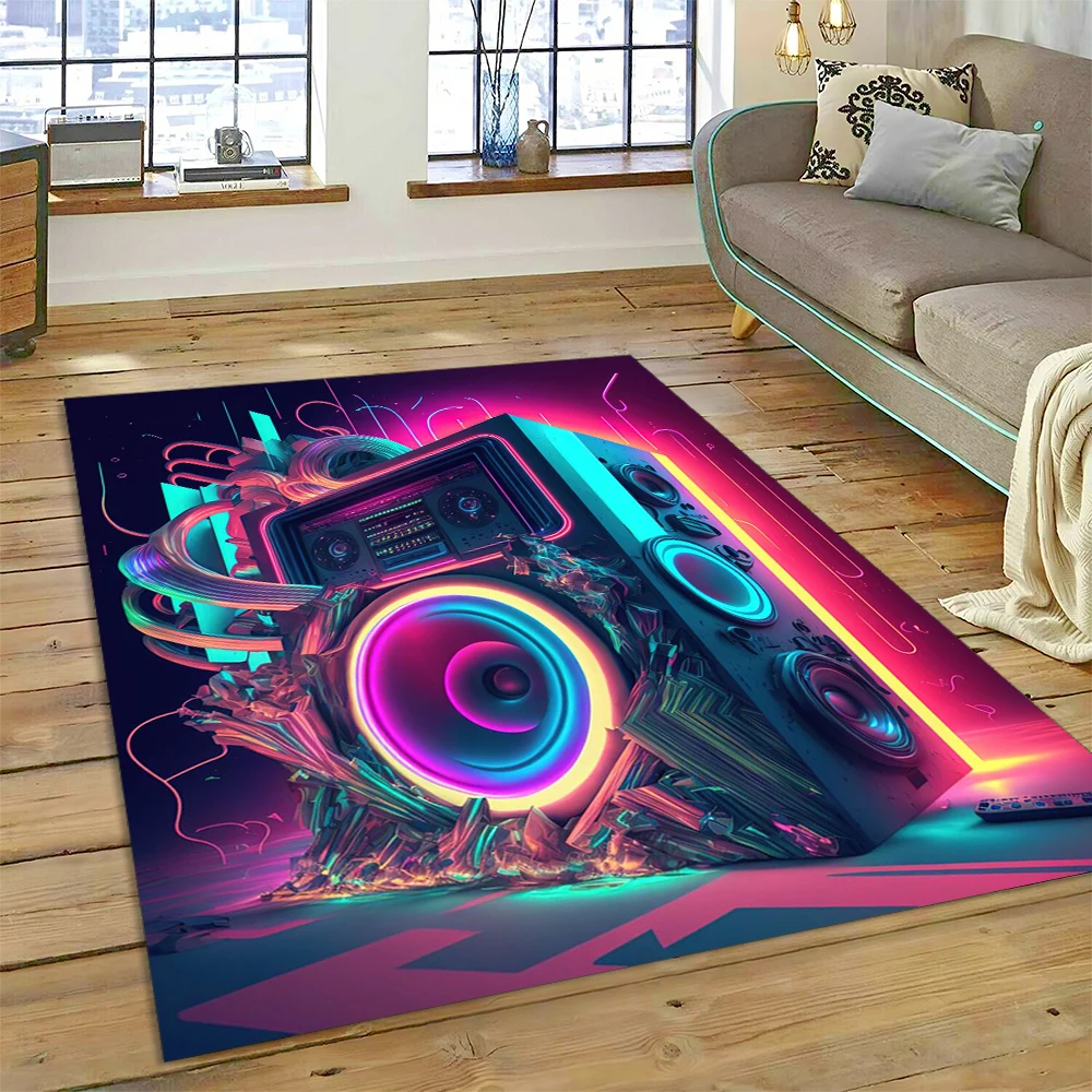 Home Textiles Notes - Красочная музыкальная нота, музыкальная партитура, мультяшный
