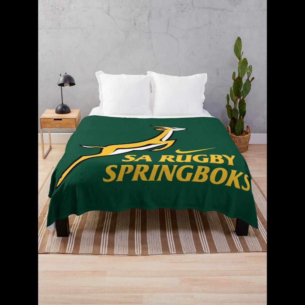 Home Textiles Throw - Одеяло для регби Springbok Официальный дизайн