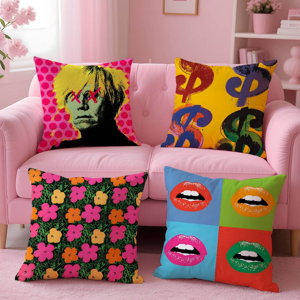 Home Art Textiles - A-Andy W-Warhol Art наволочка противопыльная подушка