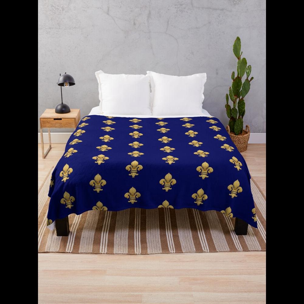 Синее одеяло Royal Fleur de Ly – обзор и цена Home Textiles Throw