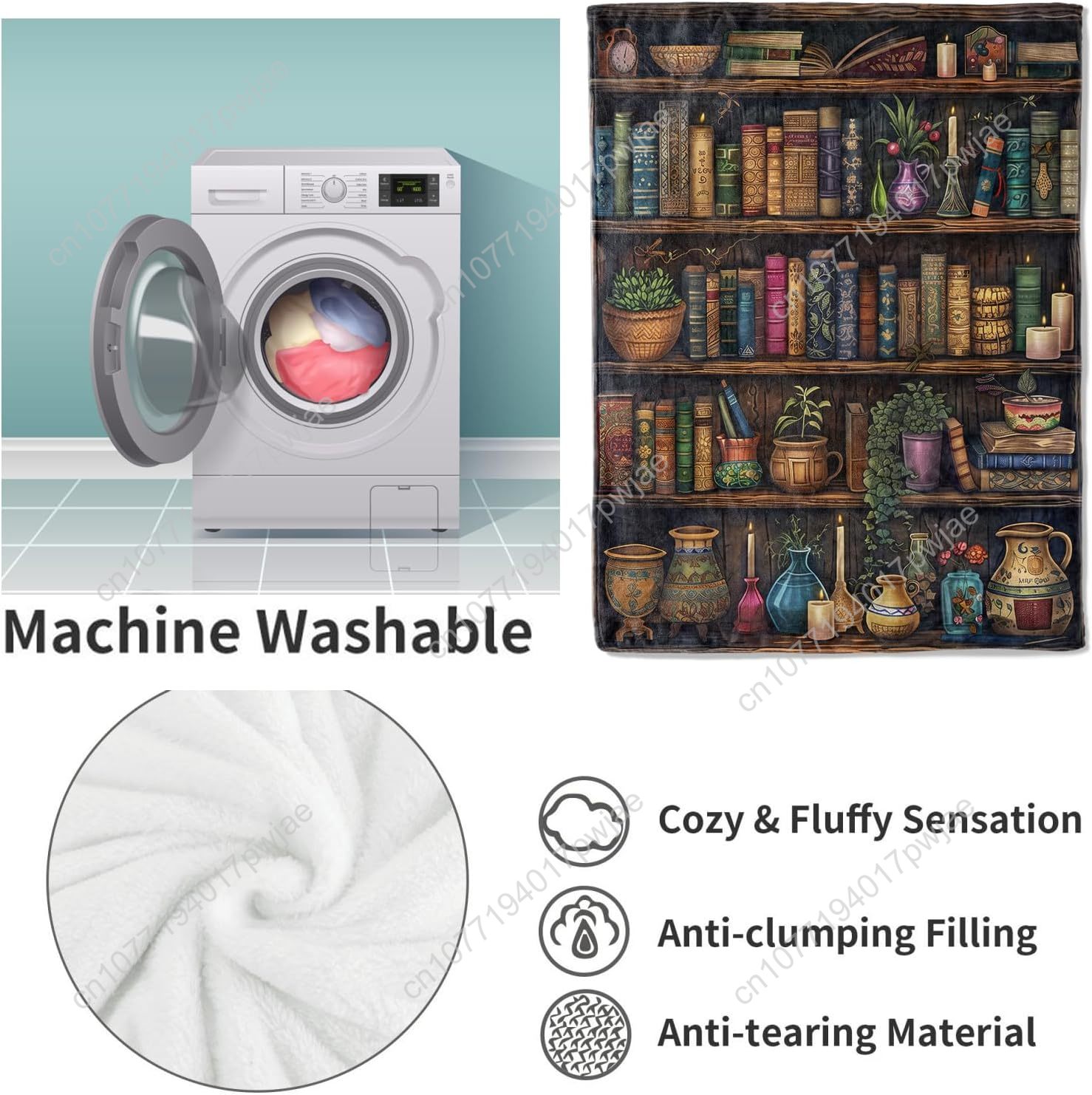 Винтажное одеяло для книжной п – обзор и цена Home Textiles Throw