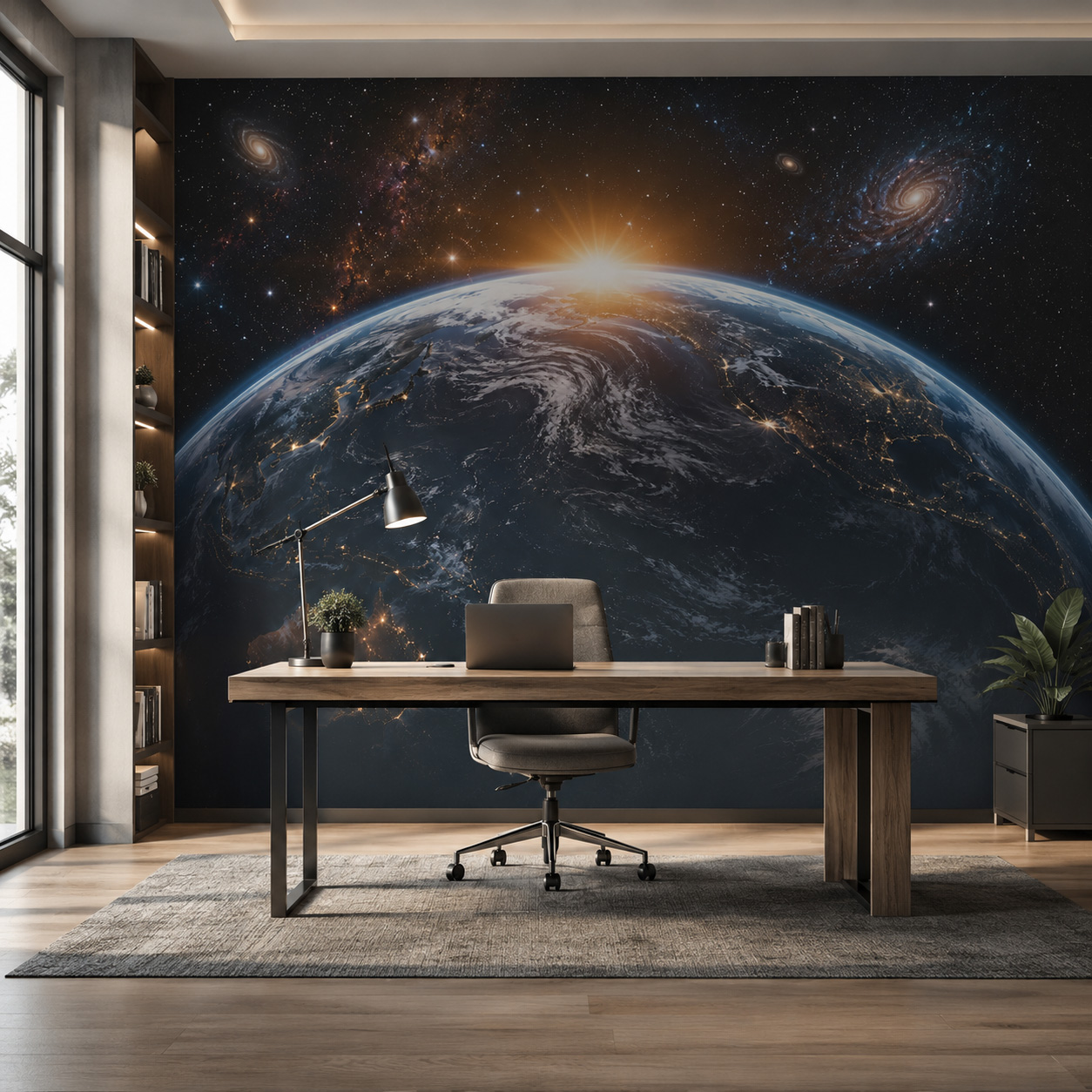 3D-фотообои «Земля и восход со – обзор и цена Sunrise Home Textiles & Apparel